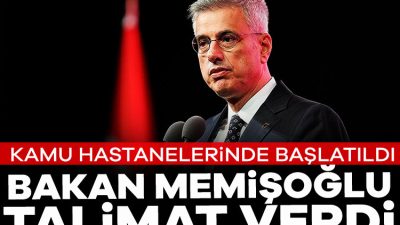 Sağlık Bakanı Kemal Memişoğlu, kamu hastanelerinde kapsamlı teftişlerin başlanması konusunda