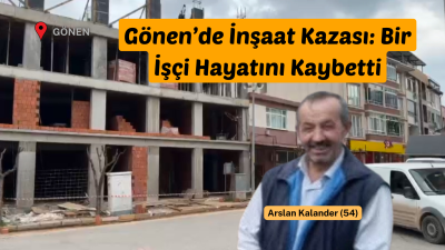 Balıkesir’in Gönen ilçesi Gündoğdu Mahallesi Ayvacık Caddesi’nde yapımı devam eden