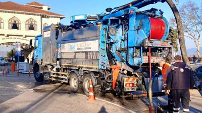 İstanbul Büyükşehir Belediyesi’nden talep edilen vidanjör desteğiyle, Bandırma genelindeki ana
