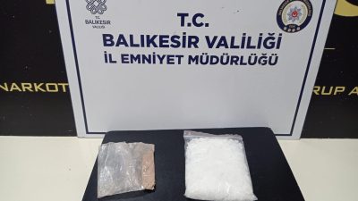 Balıkesir’in Bandırma ilçesinde Narkotik Suçlarla Mücadele ekipleri, uyuşturucuyla mücadele kapsamında