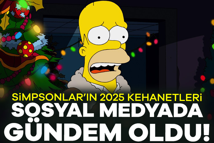 Simpsonlar’ın 2025 kehanetleri sosyal medyada gündem oldu Dünyanın en çok izlenen animasyon dizilerinden biri olan Simpsonlar, geçmişte