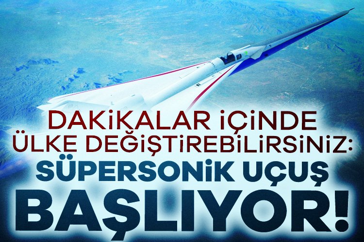 Dakikalar içinde ülke değiştirebilirsiniz: Süpersonik uçuş başlıyor! Süpersonik uçuş dönemi başlıyor. Başta NASA olmak üzere çeşitli kurumlar