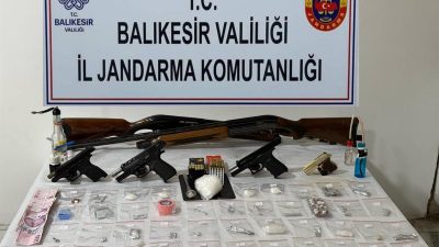 Balıkesir İl Jandarma Komutanlığı, uyuşturucu madde imal ve ticaretine yönelik