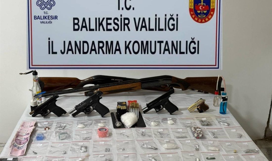 Balıkesir İl Jandarma Komutanlığı, uyuşturucu madde imal ve ticaretine yönelik
