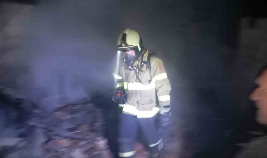 Erdek’te gece saatlerinde dam yangını paniğe neden oldu Balıkesir’in Erdek ilçesinde, Sahil Mahallesi’nde gece saatlerinde çıkan dam yangını,