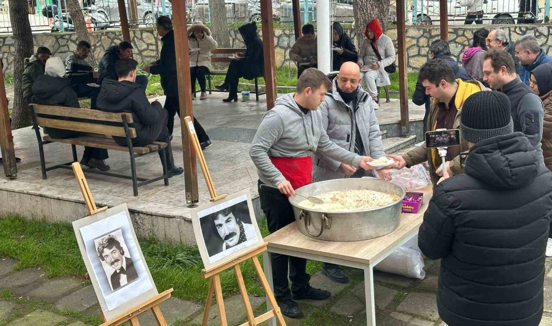 Balıkesir’de sanatçı Ferdi Tayfur için pilav hayrı Balıkesir’de Ferdi Tayfur hayranı olan İl Halk Kütüphanesi personeli Özkay