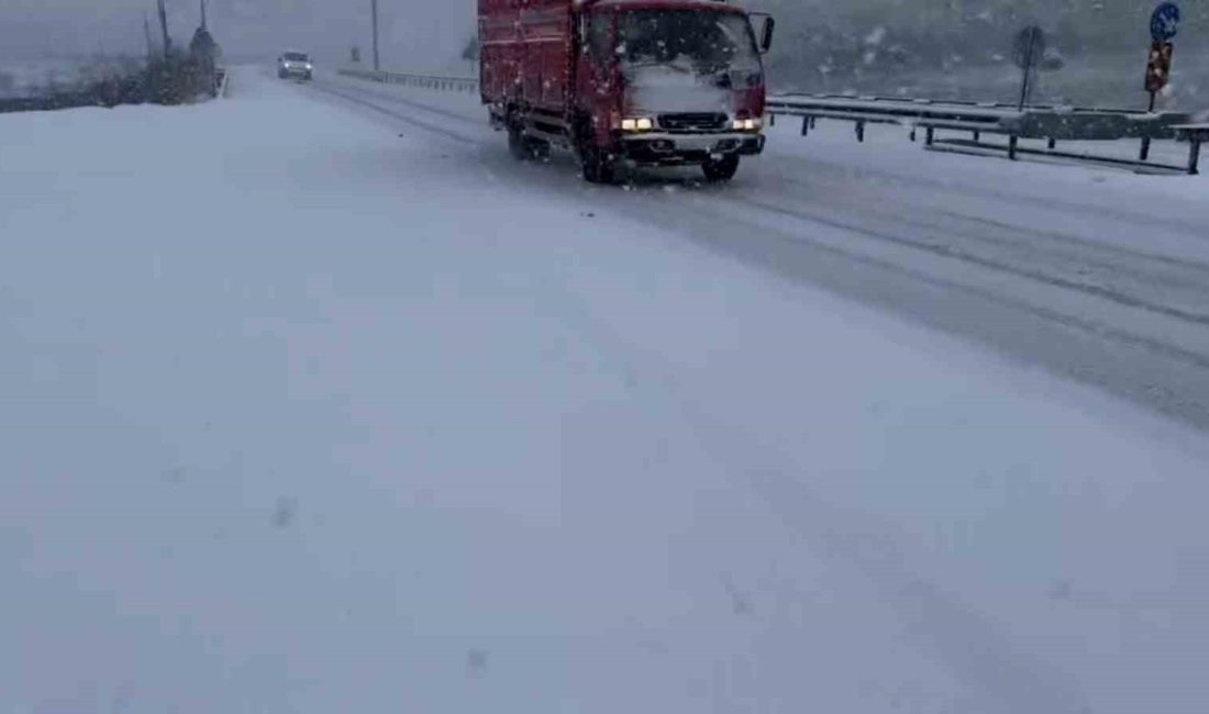 Balıkesir-Bursa yolunda TIR kaydı, trafik aksadı Balıkesir-Susurluk yolu Şamlı Mahallesi yakınlarında Bursa istikametine seyir halinde olan