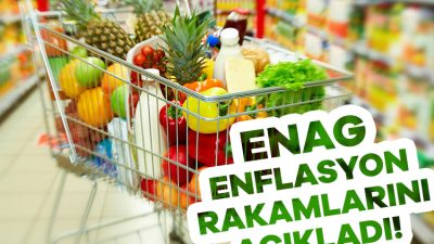 ENAG Tüketici Fiyat Endeksi (E-TÜFE) Ocak ayında %8,22 arttı. E-TÜFE'nin