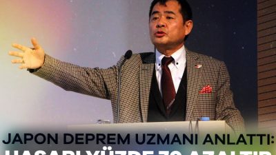 Japon deprem uzmanı Yoshinori Moriwaki, İzmir'de "Afetlerde Japonya Örneği" konulu