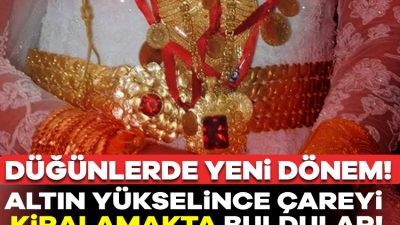 Altın fiyatlarının her geçen gün daha da yükselmesinin ardından düğün