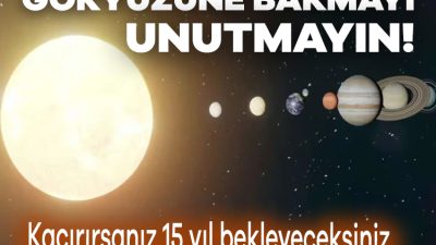 Bu hafta, yedi gezegen aynı hizaya gelerek gökyüzünde muhteşem bir