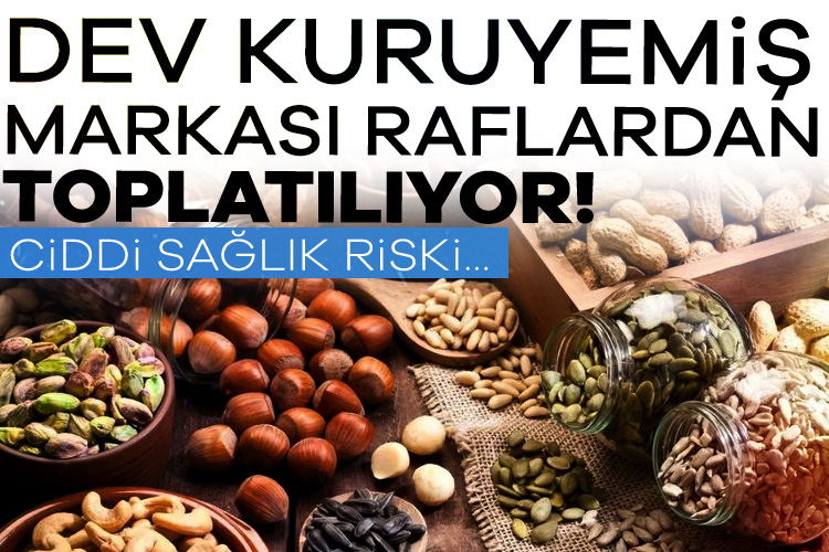 Almanya'da Can Besler markasına ait kuruyemiş karışımı glutensiz ibaresiyle paketlenmesine