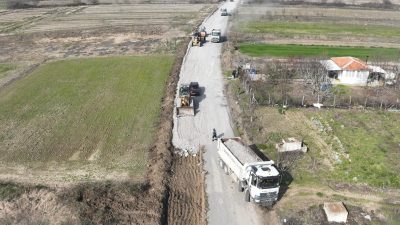 Balıkesir Büyükşehir Belediyesi, Gönen ilçesinin yıllardır çözülemeyen yol sorununa neşter