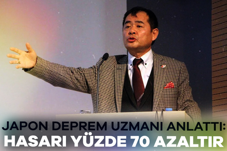 Japon deprem uzmanı Yoshinori Moriwaki, İzmir'de "Afetlerde Japonya Örneği" konulu