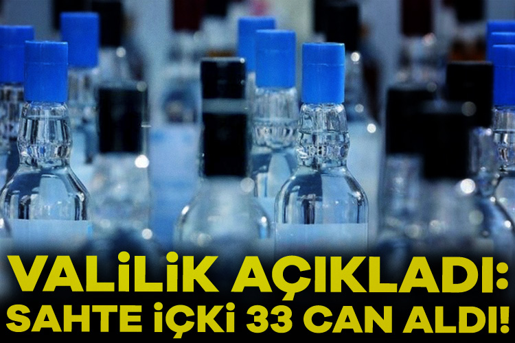 Ankara Valisi Şahin sahte içkiden 33 kişinin hayatını kaybettiğini ve