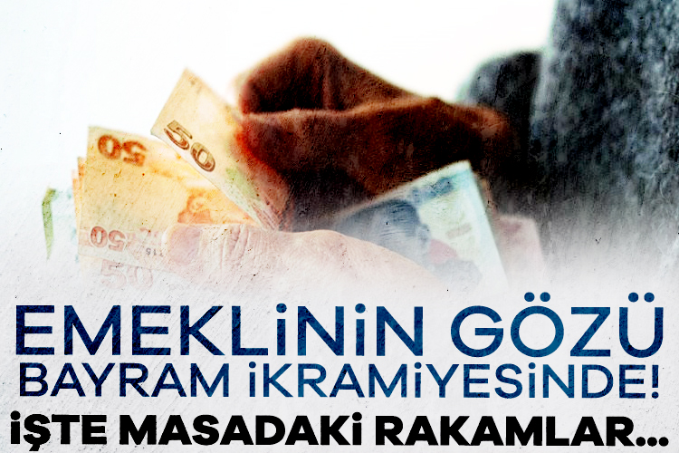 Emeklinin gözü bayram ikramiyesinde: İşte masadaki rakamlar Milyonlarca emeklinin gözü bayram ikramiyesine çevrildi. 3 bin lira olan