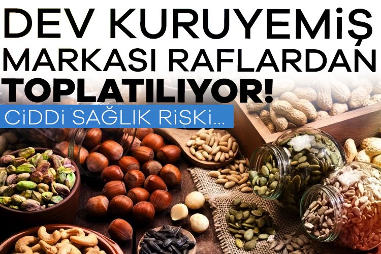 Almanya'da Can Besler markasına ait kuruyemiş karışımı glutensiz ibaresiyle paketlenmesine