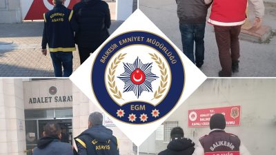 Balıkesir İl Emniyet Müdürlüğü, kamu düzeninin sağlanması ve suçluların yakalanması