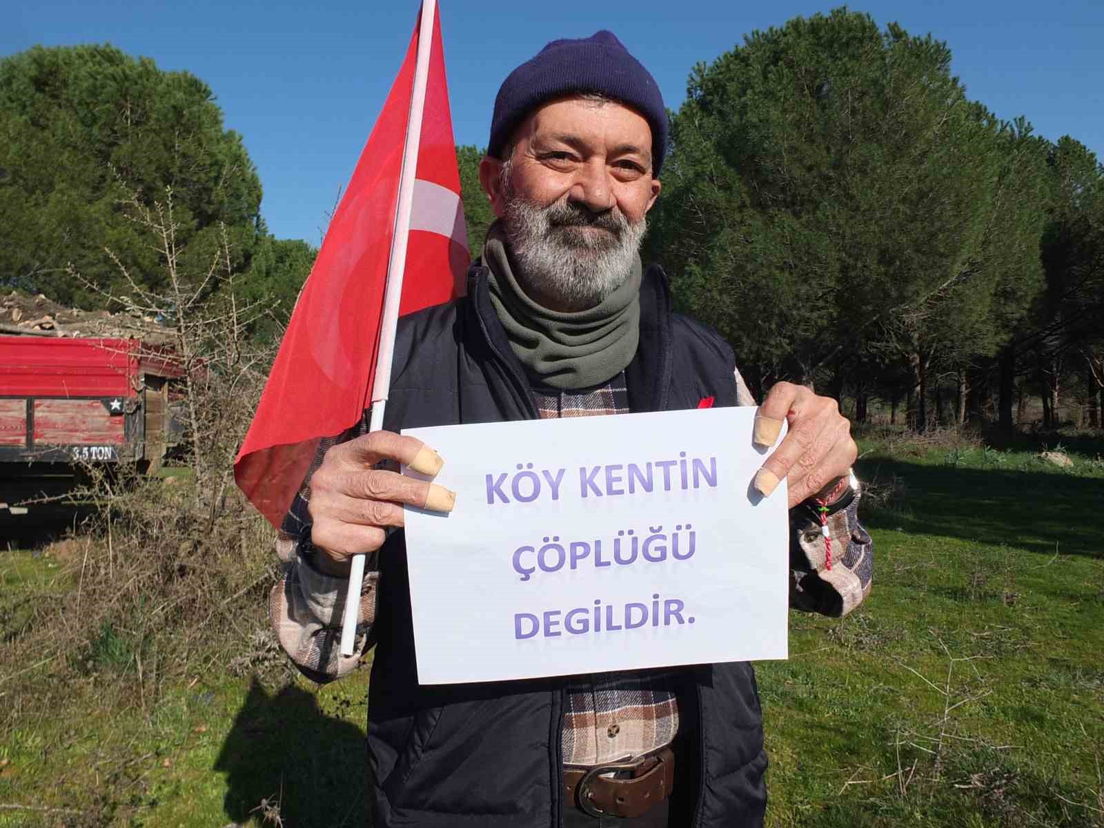 Balıkesir’in Burhaniye ilçesine bağlı Şahinler Mahallesinde köylüler, belediyenin kurmak istediği