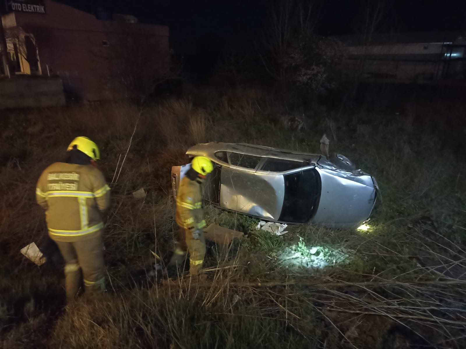 Balıkesir'in Susurluk ilçesinde tek taraflı bir trafik kazası meydana geldi.