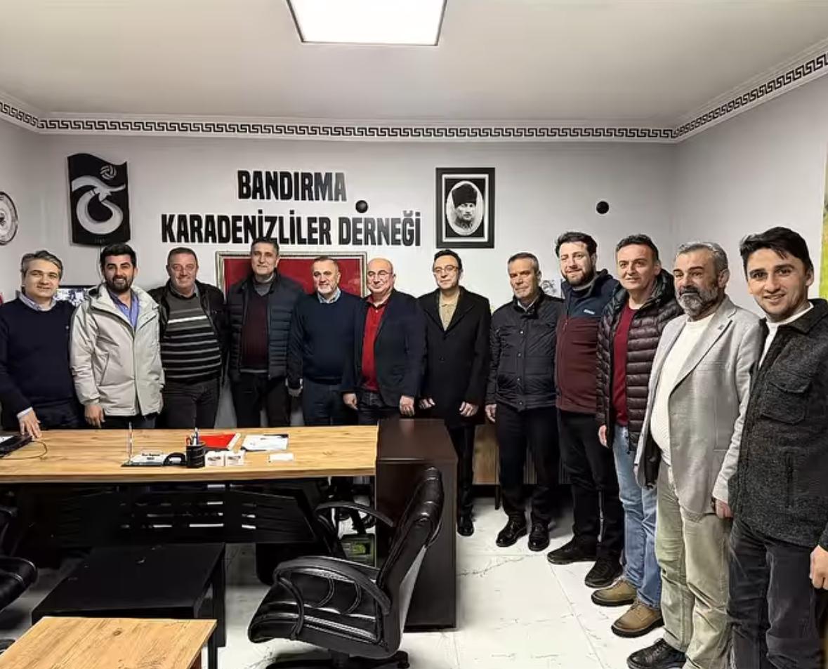 Balıkesir Büyükşehir Belediyesi Meclis Üyesi Mehmet Doğan, Bandırma Karadenizliler Derneği'nin