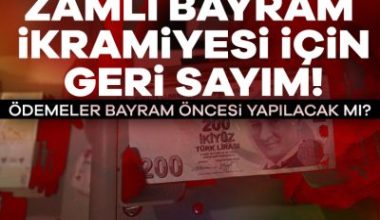 16.7 milyon emekli için 4 bin TL'lik bayram ikramiyesinde son