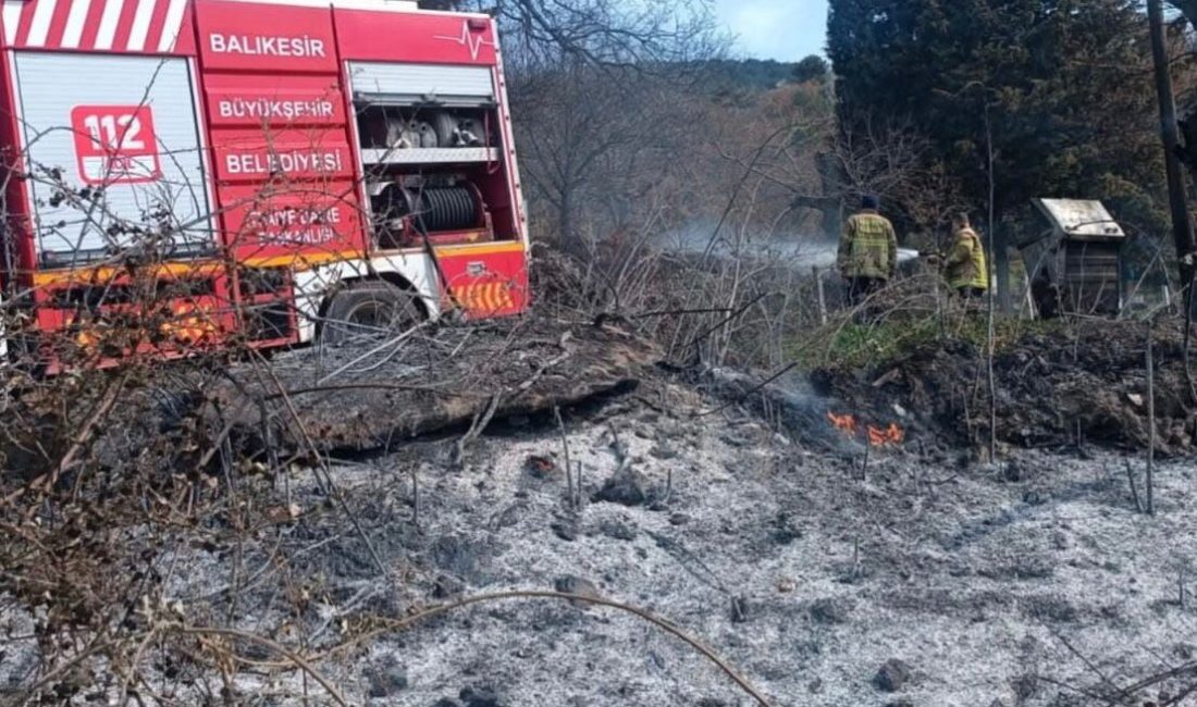 Kepsut’ta çıkan arazi yangını korkuttu Balıkesir’in Kepsut ilçesine bağlı Piyade Mahallesi’nde çıkan arazi yangına itfaiye