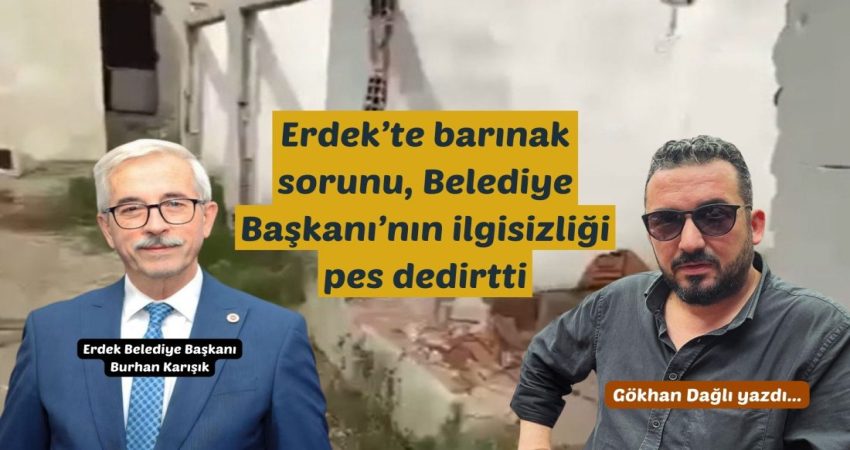 Balıkesir'in Erdek ilçesinde vatandaşlar uzun süredir hayvan barınağına hasret kalmış