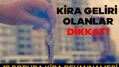 Kira Vergisi Ödeyen Mükellef Sayısı Son Dört Yılda Üçte Bir