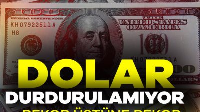 Yükselişini sürdüren dolar tarihinde ilk kez 40 TL'yi aştı.