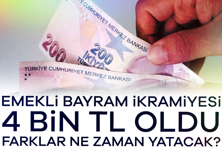 Bayram ikramiyesini 3 bin liradan 4 bin liraya yükselten düzenleme