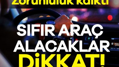1 Temmuz 2025'ten itibaren trafiğe çıkacak bireysel araçlar için Taşıt