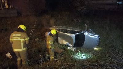 Balıkesir'in Susurluk ilçesinde tek taraflı bir trafik kazası meydana geldi.