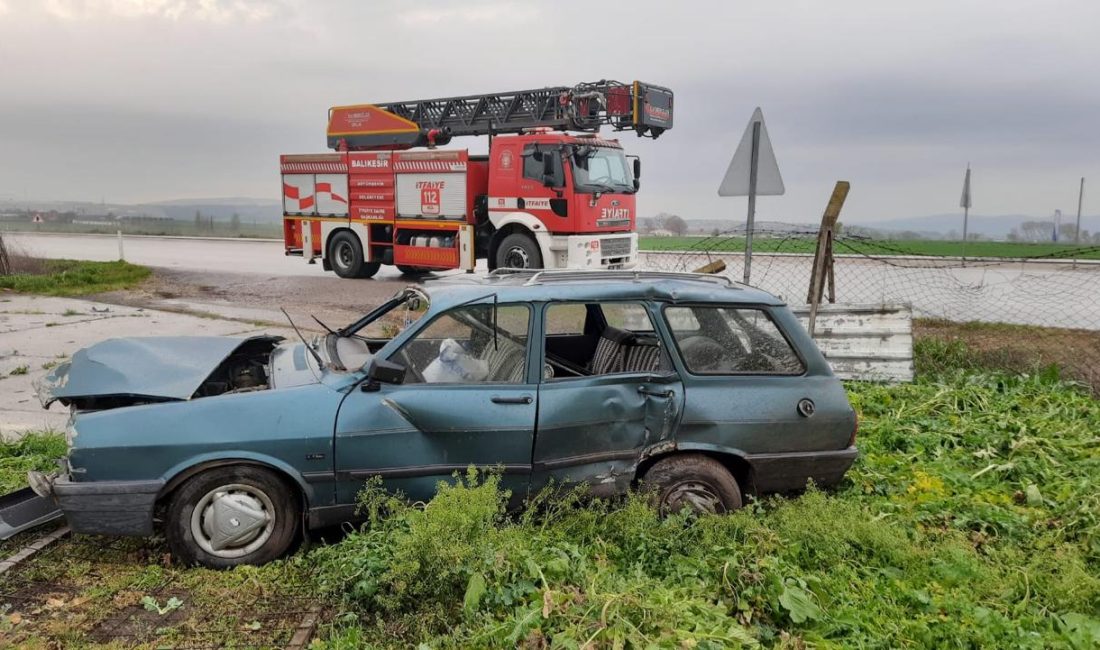 Balıkesir’in Gönen ilçesi ile Bandırma ilçesi arasında bulunan karayolunda meydana