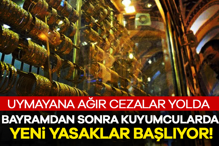 Bayramdan sonra kuyumcularda yeni yasaklar başlıyor! Uymayana ağır cezalar yolda İddiaya göre, Maliye Bakanlığı, kredi kartları ile altın alım satım