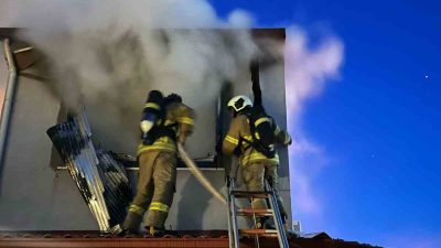 Balıkesir’in Ayvalık ilçesinde, yazlık bir villada çıkan yangın bölge sakinlerine