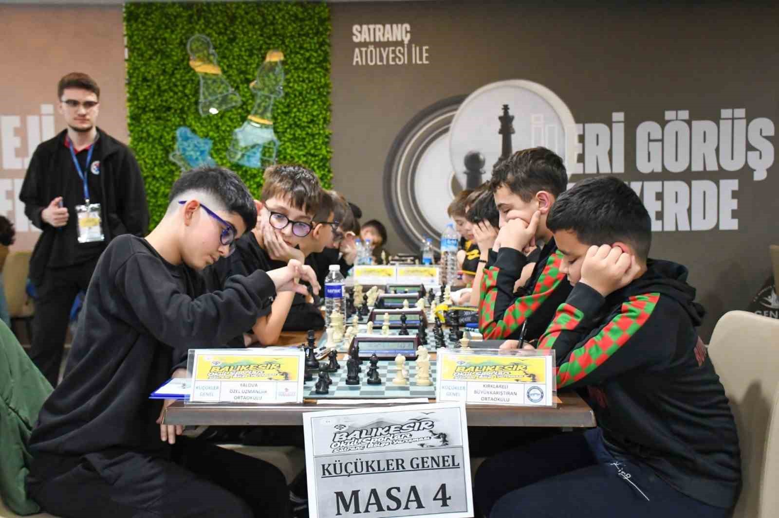 Balıkesir Satranç Salonu’nda gerçekleşecek olan Okul Sporları Satranç Küçükler, Gençler
