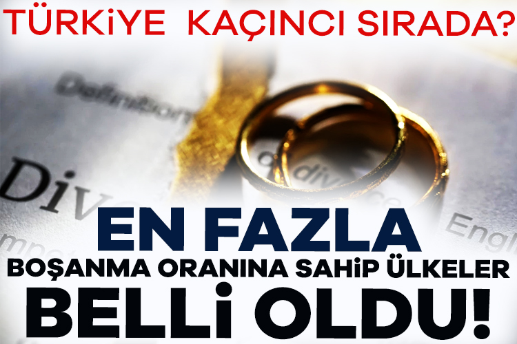 Dünyanın en fazla boşanma oranına sahip ülkeleri listesi, 2025 yılı
