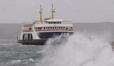 Marmara RoRo şirketine ait bazı feribot seferleri olumsuz hava koşulları