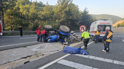 Balıkesir’in Havran ilçesinde meydana gelen kazada bir kişi hayatını kaybetti.