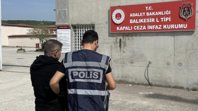 Balıkesir İl Emniyet Müdürlüğü ekipleri tarafından yürütülen çalışmalar kapsamında, hakkında