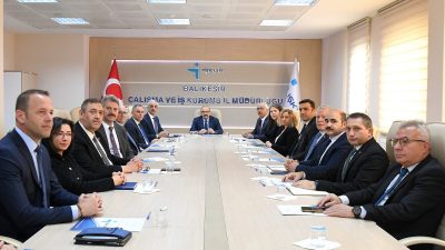  Balıkesir’de İl İstihdam ve Mesleki Eğitim Kurulu Toplantısı, Vali