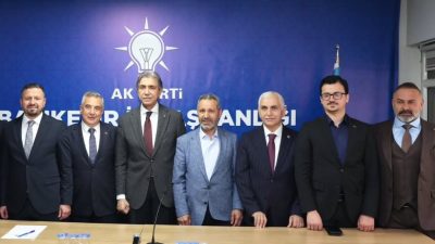 AK Parti Bandırma İlçe Başkanı Göksel Karlahan ve Ak Parti