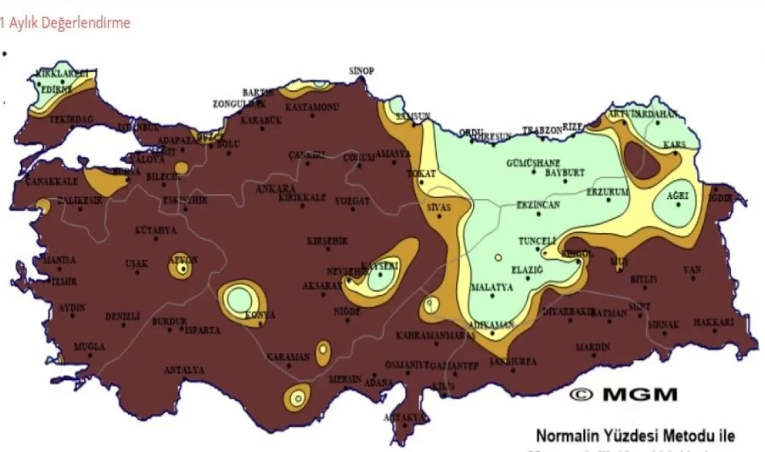 Meteoroloji’nin korkutan haritası yayınlandı: Türkiye ‘felaket’ alarmında! Harita kahverengine döndü Türkiye, don felaketinin yaralarını sarmaya çalışırken şimdi de şiddetli kuraklıkla