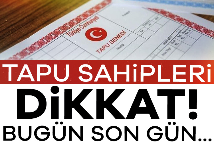 Tapu sahipleri dikkat! Bugün son gün… Kira gelir vergisi beyannamesi için bugün son gün. Konut sahipleri