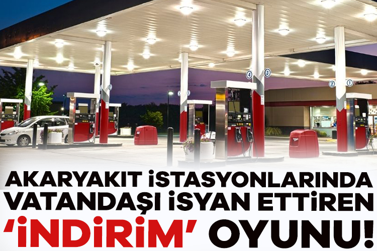 Akaryakıt istasyonlarında vatandaşı isyan ettiren ‘indirim’ oyunu Akaryakıt zammını jet hızıyla pompaya yansıtan istasyonlar, sıra indirime gelince
