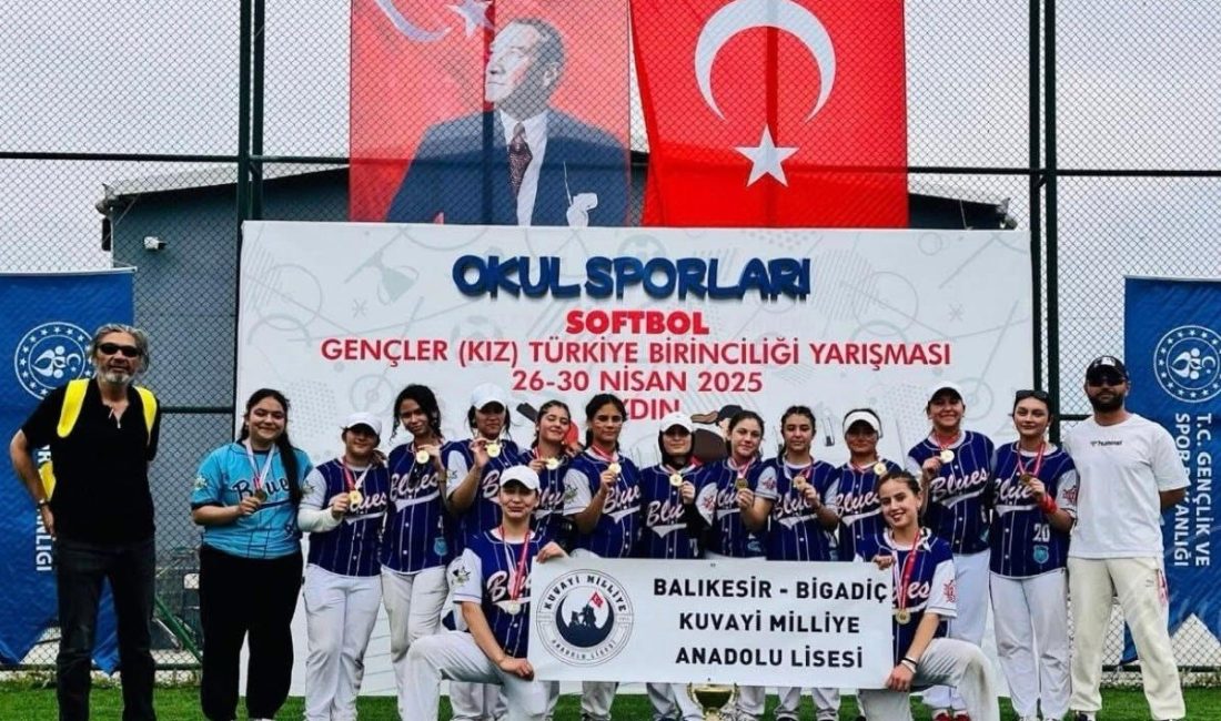 Bigadiç Kuvayi Milliye Anadolu Lisesi Softbol Kız Takımı, Aydın’da düzenlenen