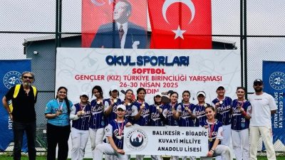 Bigadiç Kuvayi Milliye Anadolu Lisesi Softbol Kız Takımı, Aydın’da düzenlenen