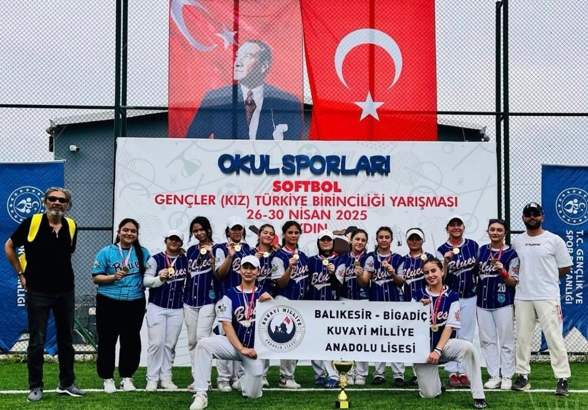 Bigadiç Kuvayi Milliye Anadolu Lisesi Softbol Kız Takımı, Aydın’da düzenlenen