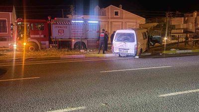 Balıkesir’in Edremit ilçesi Altınoluk Mahallesi Gurupkent Mevkii’nde meydana gelen kazada